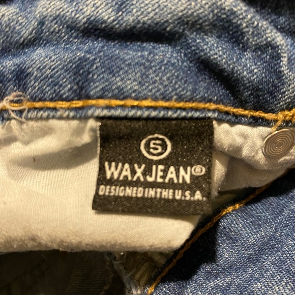 WAX Womens Size 5 Ripped Destroyed Denim High Rise Skinny Blue Jeans - Picture 7 of 9